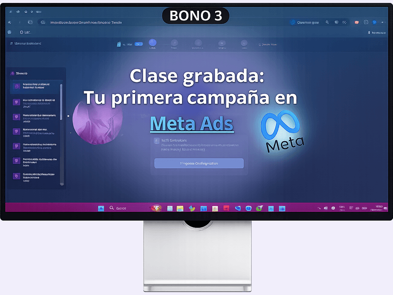 Clase grabada: tu primera campaña en Meta Ads